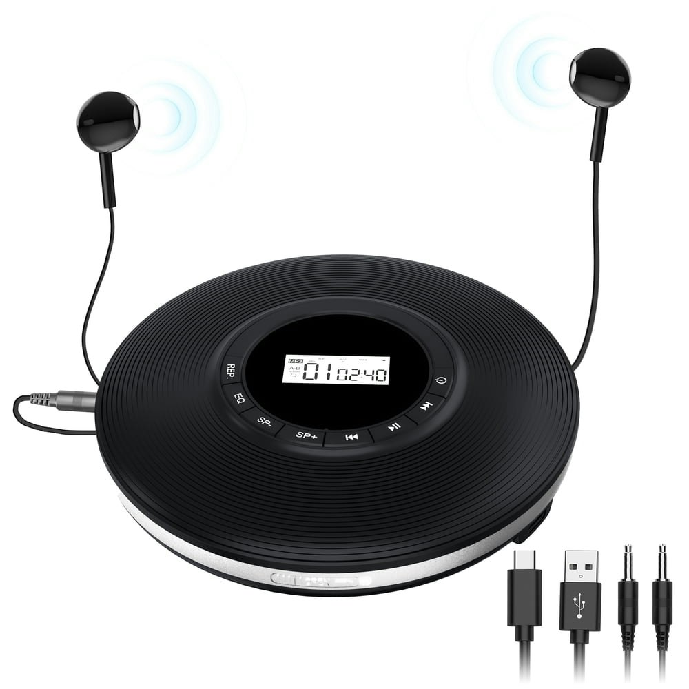 Greadio 1,000mAh Portable CD Player: $26.98