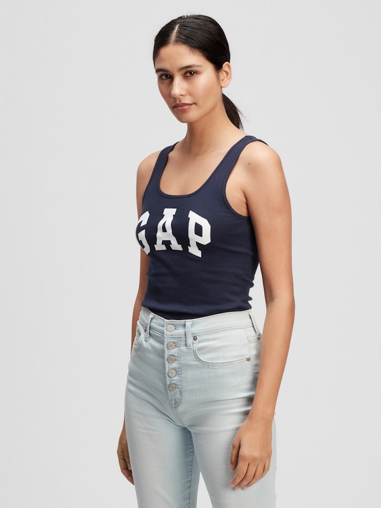 Gap Logo Ribbed Tank Top: $8 Gap Logo Ribbed Tank Top: $8
