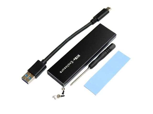 M.2 NVMe and SATA SSD External Enclosure: $29.21