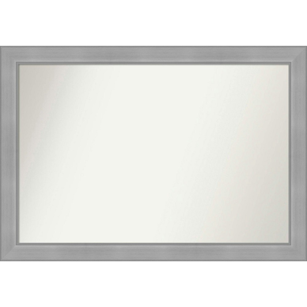 Amanti Art 40"x28" Rectangular Brushed Nickel Wall Mirror: $186.99 Amanti Art 40"x28" Rectangular Brushed Nickel Wall Mirror: $186.99