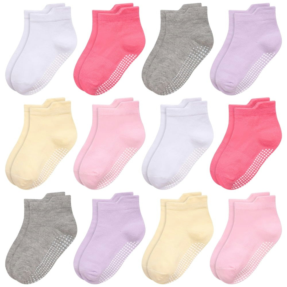 Elutong Non-Slip Toddler Ankle Socks 12-Pack: $10.99 Elutong Non-Slip Toddler Ankle Socks 12-Pack: $10.99