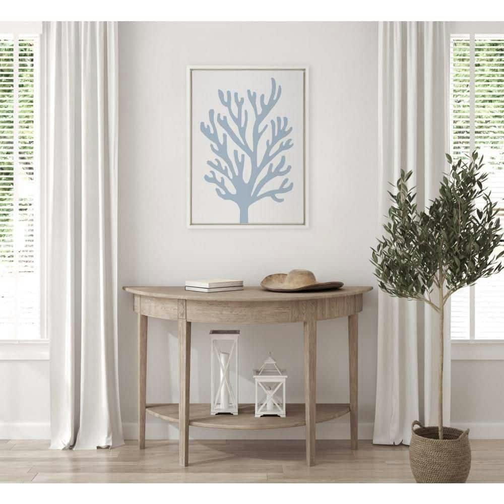 Sylvie Abstract Coral Ocean Blue Framed Art Print 18\" x 24\": $53.99 Sylvie Abstract Coral Ocean Blue Framed Art Print 18\" x 24\": $53.99