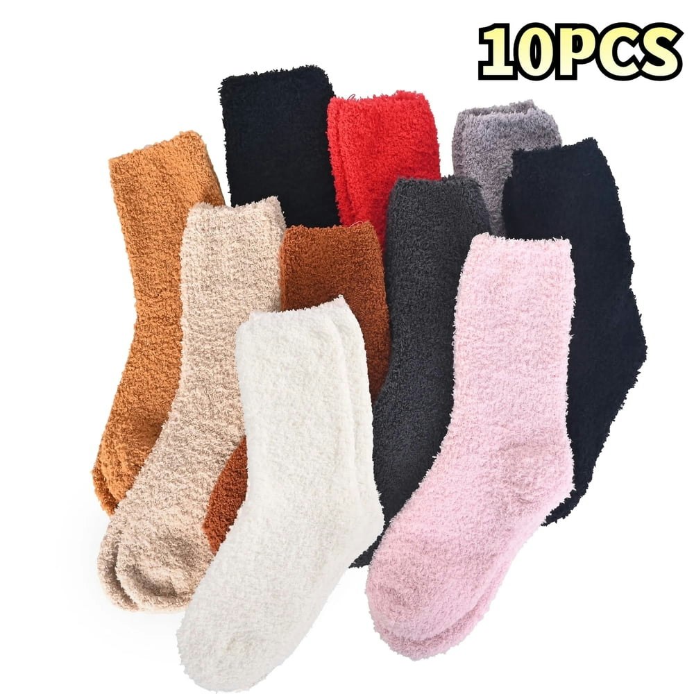 Translink Fuzzy Home Socks 10-Pack: $13.47