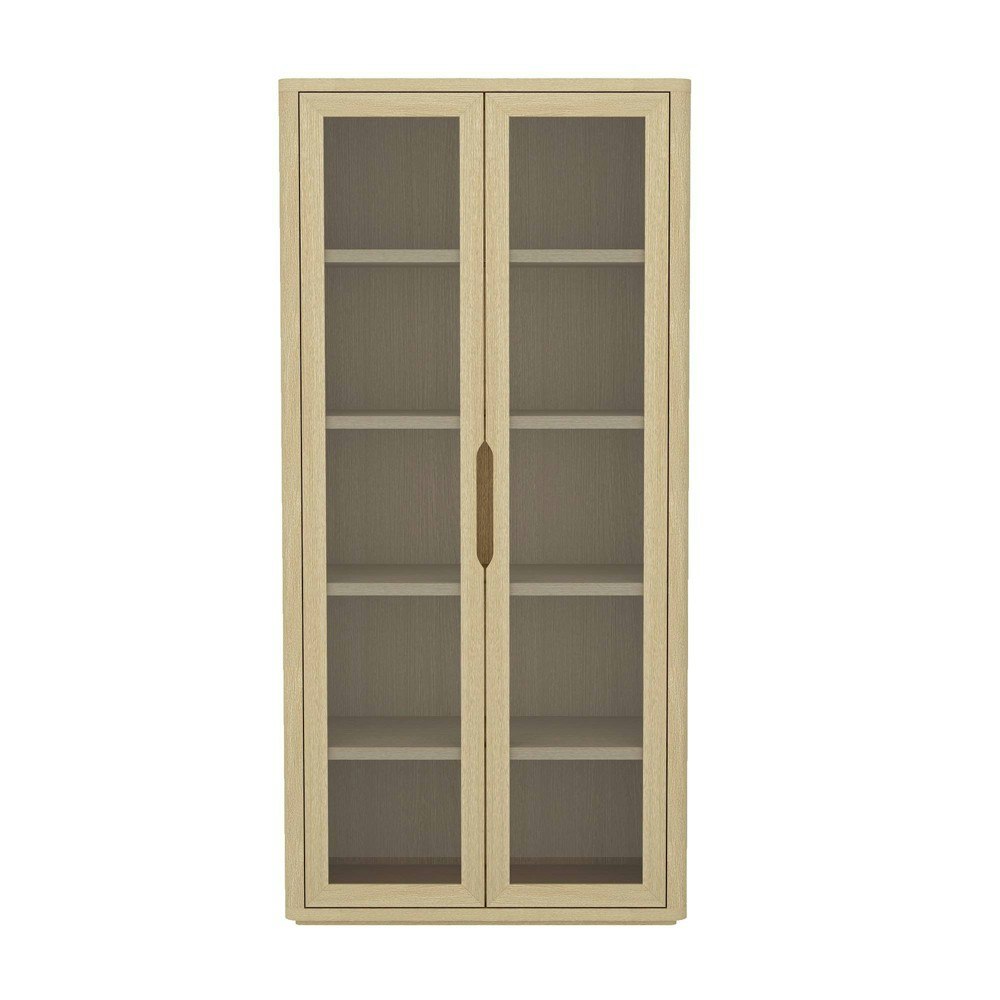 Manhattan Comfort Rivington 38-Inch 5-Shelf Bookcase with Glass Doors: $485.99 Manhattan Comfort Rivington 38-Inch 5-Shelf Bookcase with Glass Doors: $485.99