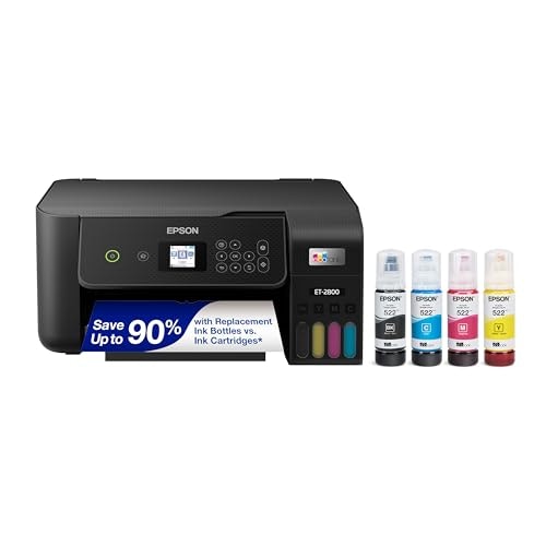 Epson EcoTank ET-2800 Wireless Color All-in-One Ink Printer: $199.99 Epson EcoTank ET-2800 Wireless Color All-in-One Ink Printer: $199.99