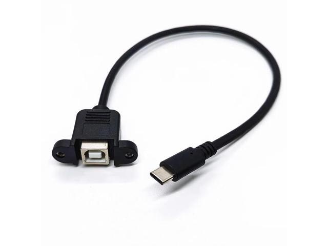 USB 2.0 B Female to Type-C Male Panel Mount Cable: $19.99 USB 2.0 B Female to Type-C Male Panel Mount Cable: $19.99
