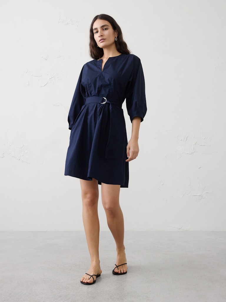 Split-Crewneck Above-Knee Dress: $65 Split-Crewneck Above-Knee Dress: $65