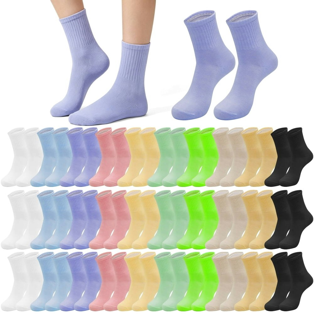 Sophproton Women's Crew Socks 30-Pair Pack: $17.99