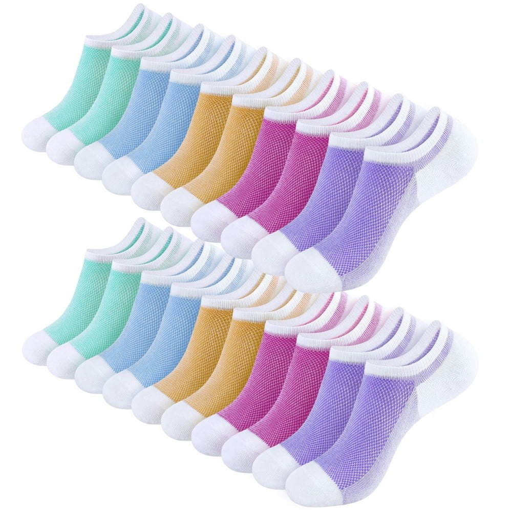 Looikoos Women's No-Show Socks 10-Pack: $9.89 Looikoos Women's No-Show Socks 10-Pack: $9.89