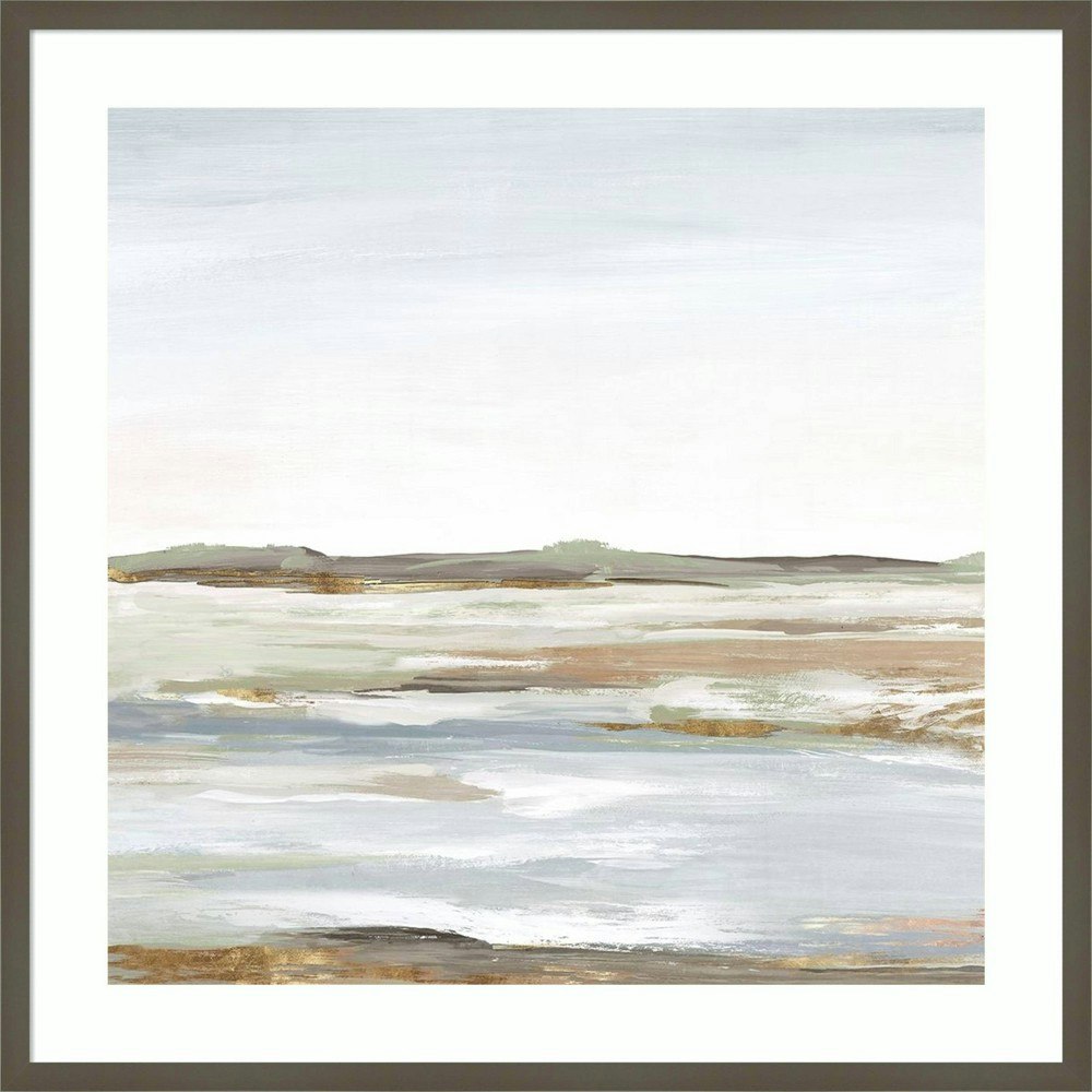 Amanti Art 33\" x 33\" Vastness I Landscape Wood Framed Wall Art Print: $266.99 Amanti Art 33\" x 33\" Vastness I Landscape Wood Framed Wall Art Print: $266.99