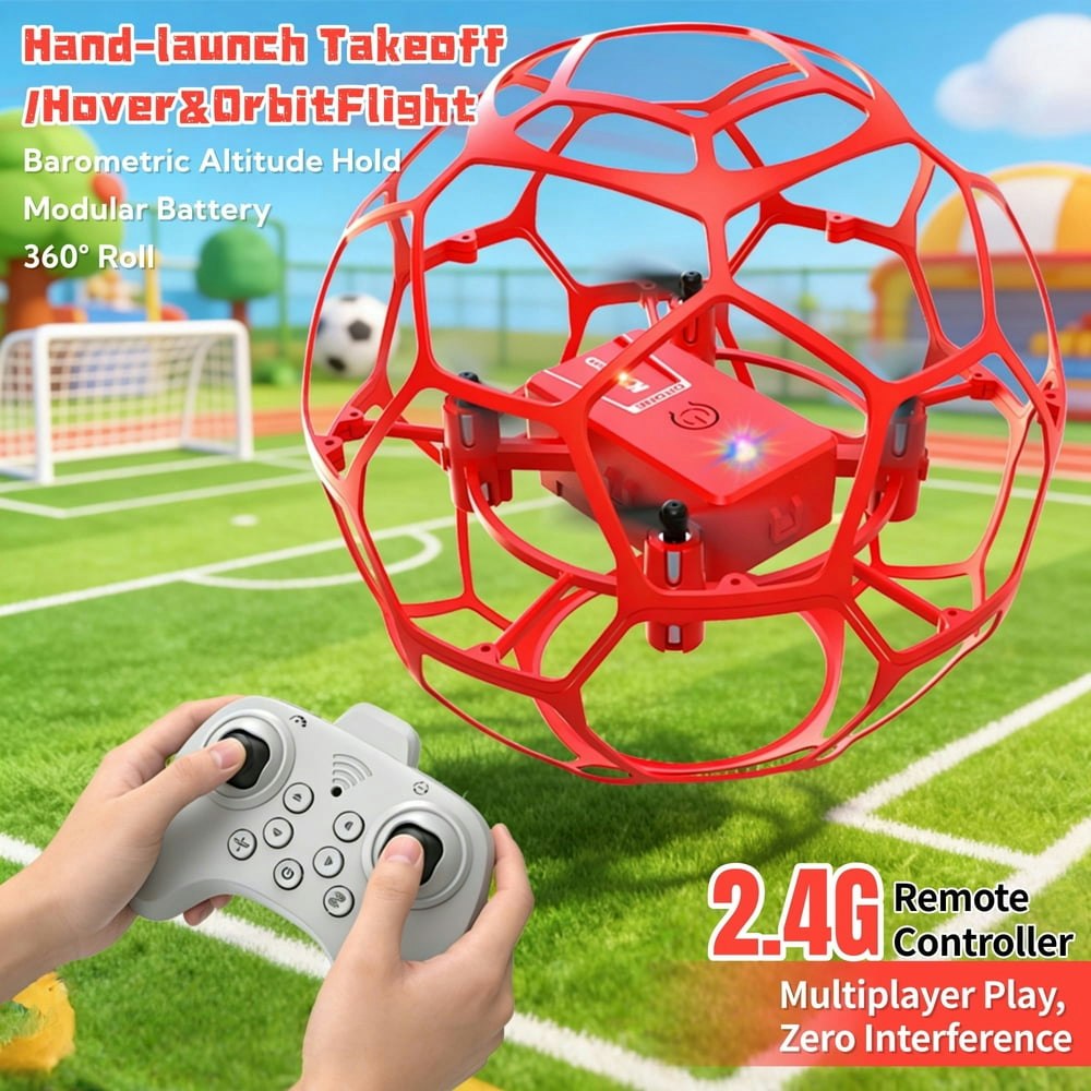 RC Flying Soccer Ball Drone: $40.48