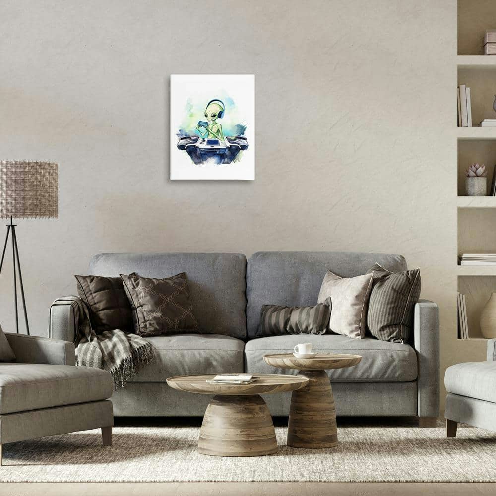 Tech Alien Playing Video Games by Lil' Rue 20x16-Inch Art Print: $49.49 Tech Alien Playing Video Games by Lil' Rue 20x16-Inch Art Print: $49.49