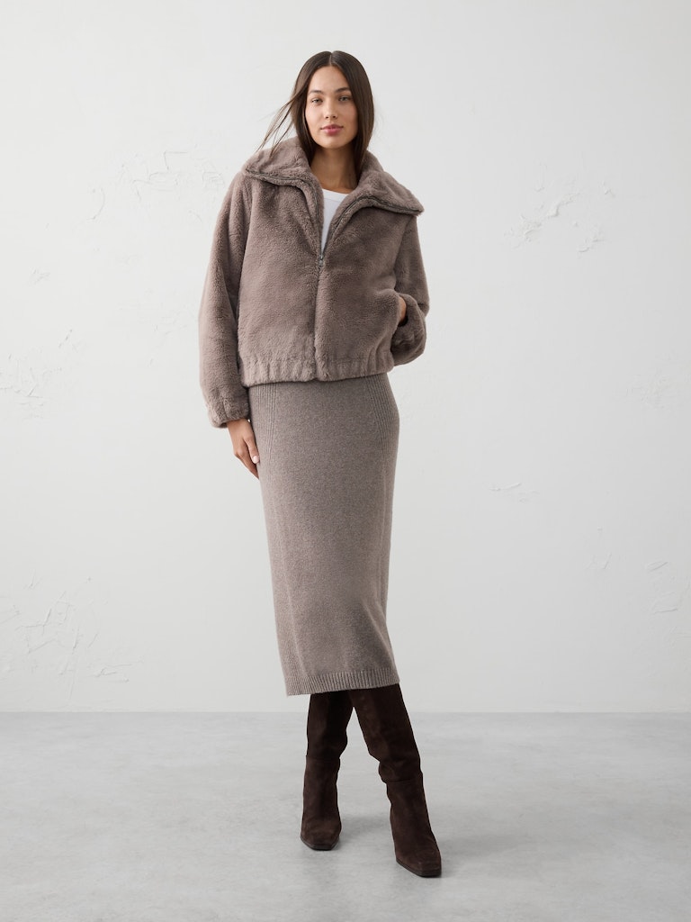 Ribbed Midi Sweater Skirt: $27.97 Ribbed Midi Sweater Skirt: $27.97
