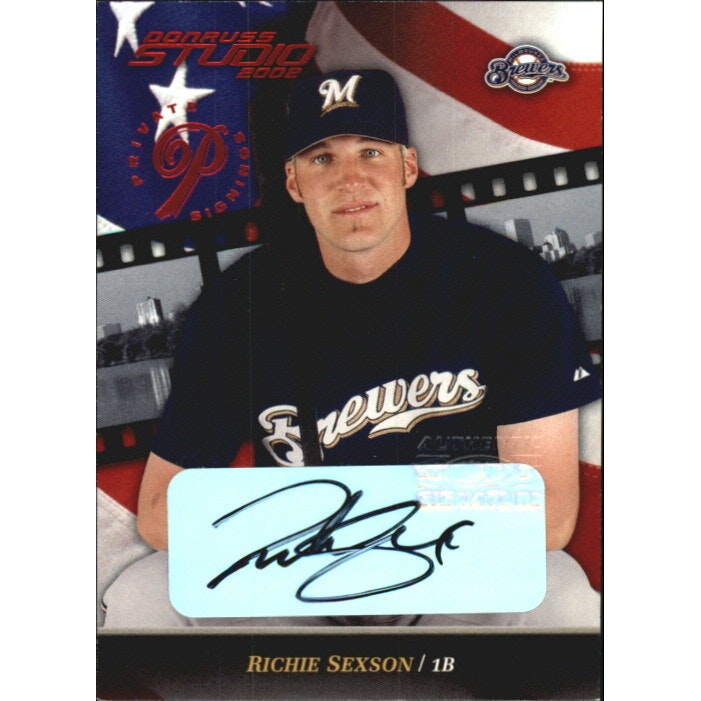 2002 Studio Private Signings Richie Sexson /50: $17.50