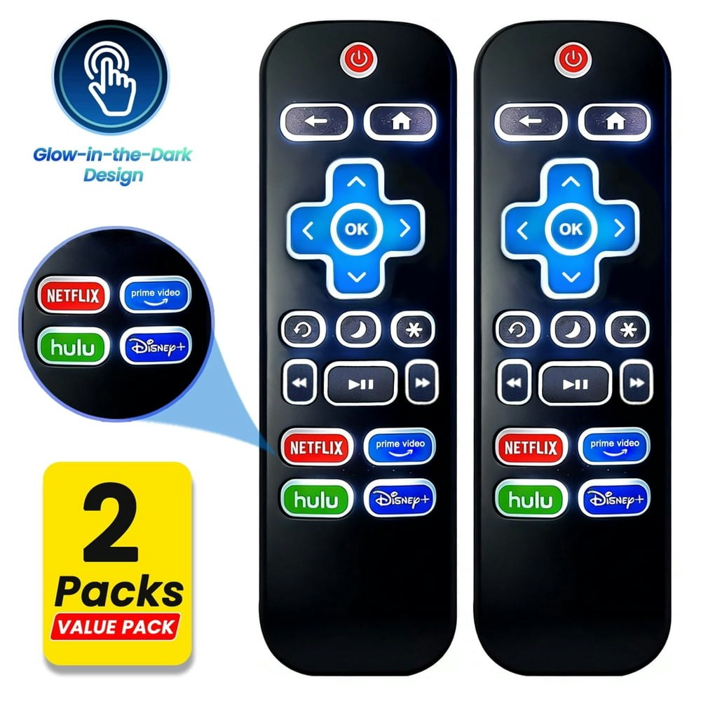 Ustris Universal Roku TV Remote 2-Pack: $10.99 Ustris Universal Roku TV Remote 2-Pack: $10.99