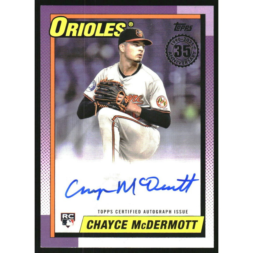 2025 Topps '90 Topps Chayce McDermott Autograph Card: $22.50