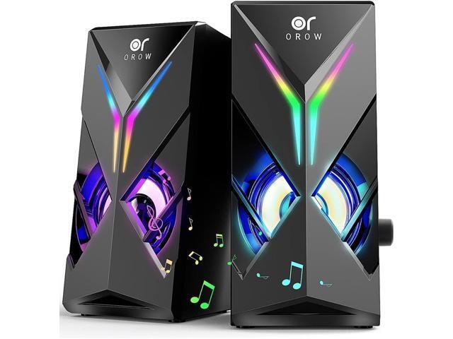 Orow 10W RGB Computer Speakers: $39.58