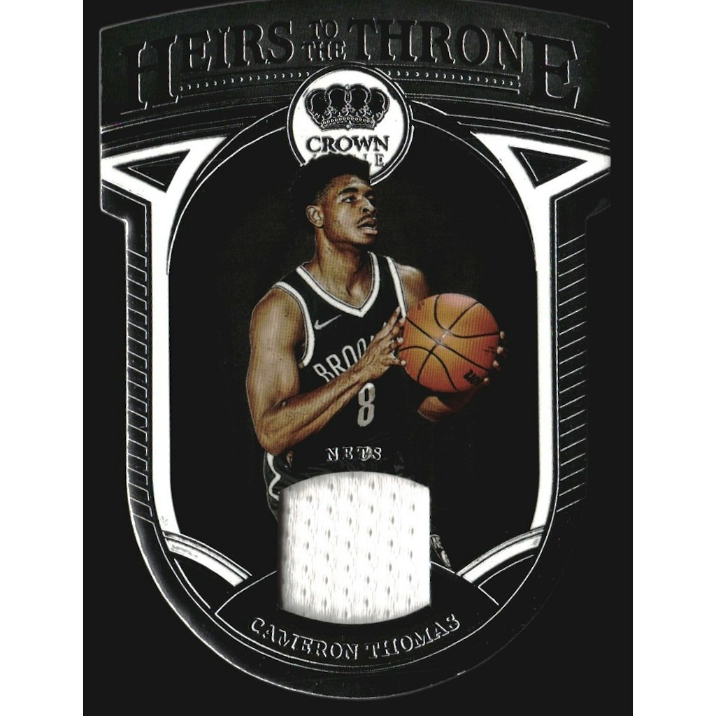 2021-22 Crown Royale Heirs to the Throne Cameron Thomas Jersey Card: $10.80