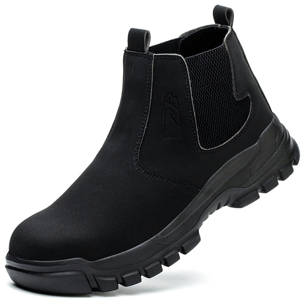 Lasudraa Men's Waterproof Steel Toe Slip-On Work Boots: $35.99 Lasudraa Men's Waterproof Steel Toe Slip-On Work Boots: $35.99