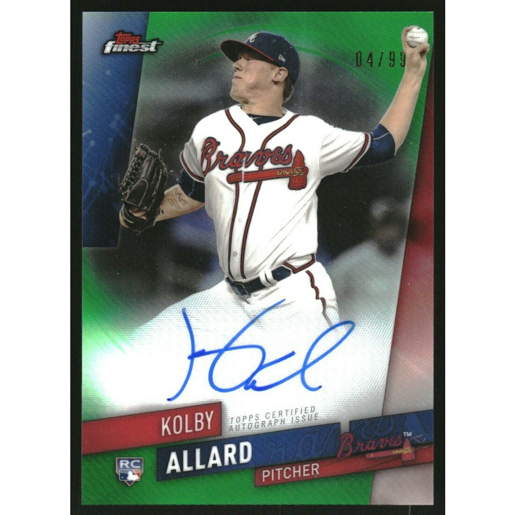 2019 Finest Kolby Allard Green Refractor Autograph Card: $13.50