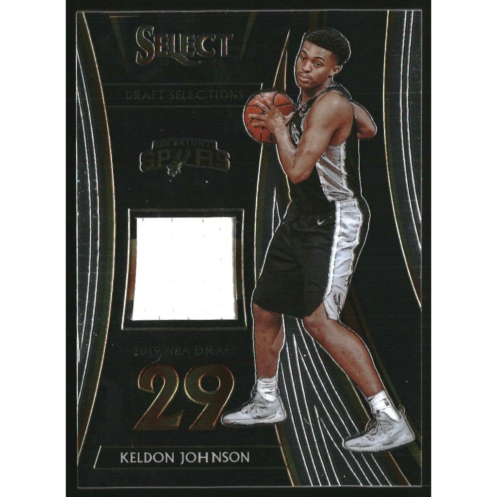 2019-20 Select Draft Selections Keldon Johnson Memorabilia Card: $10.80 2019-20 Select Draft Selections Keldon Johnson Memorabilia Card: $10.80
