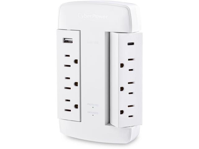 CyberPower 6-Outlet Surge Protector with 3 USB Ports: $29.99