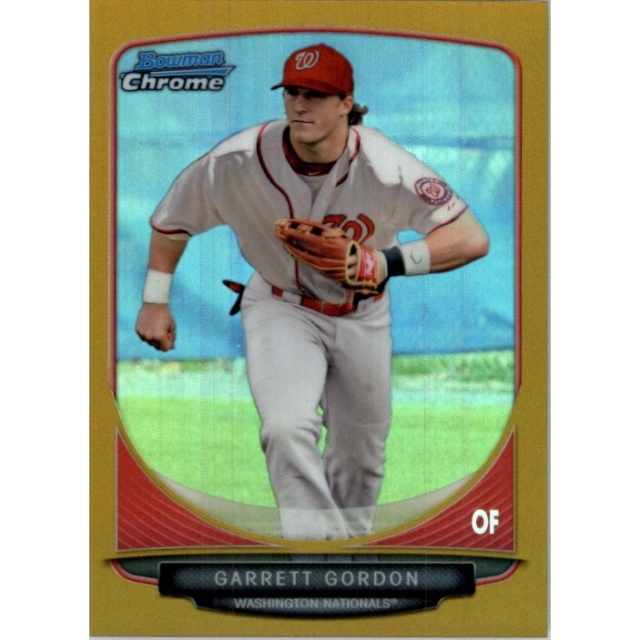2013 Bowman Chrome Draft Garrett Gordon Gold Refractor #BDPP108: $17.50 2013 Bowman Chrome Draft Garrett Gordon Gold Refractor #BDPP108: $17.50