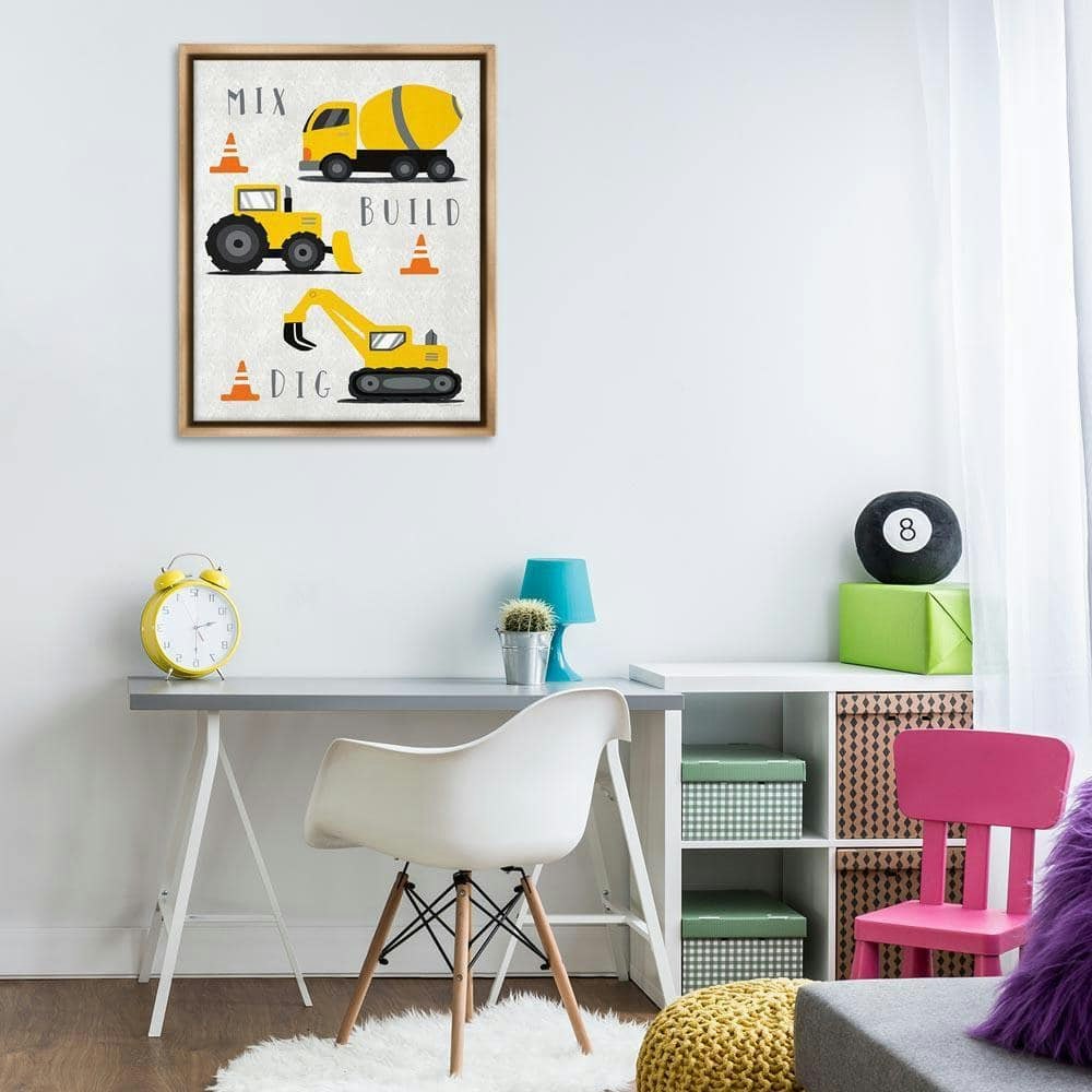 Mix Build Dig Trucks Typography Graphic Art Print 31x25-inch: $115 Mix Build Dig Trucks Typography Graphic Art Print 31x25-inch: $115