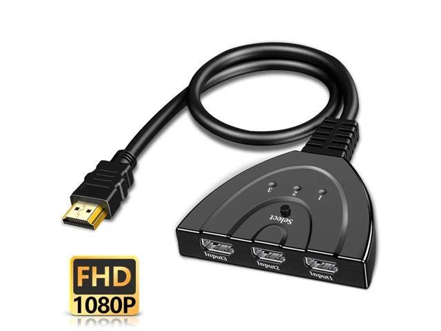 3-Port HDMI Video Switcher Hub: $33.29