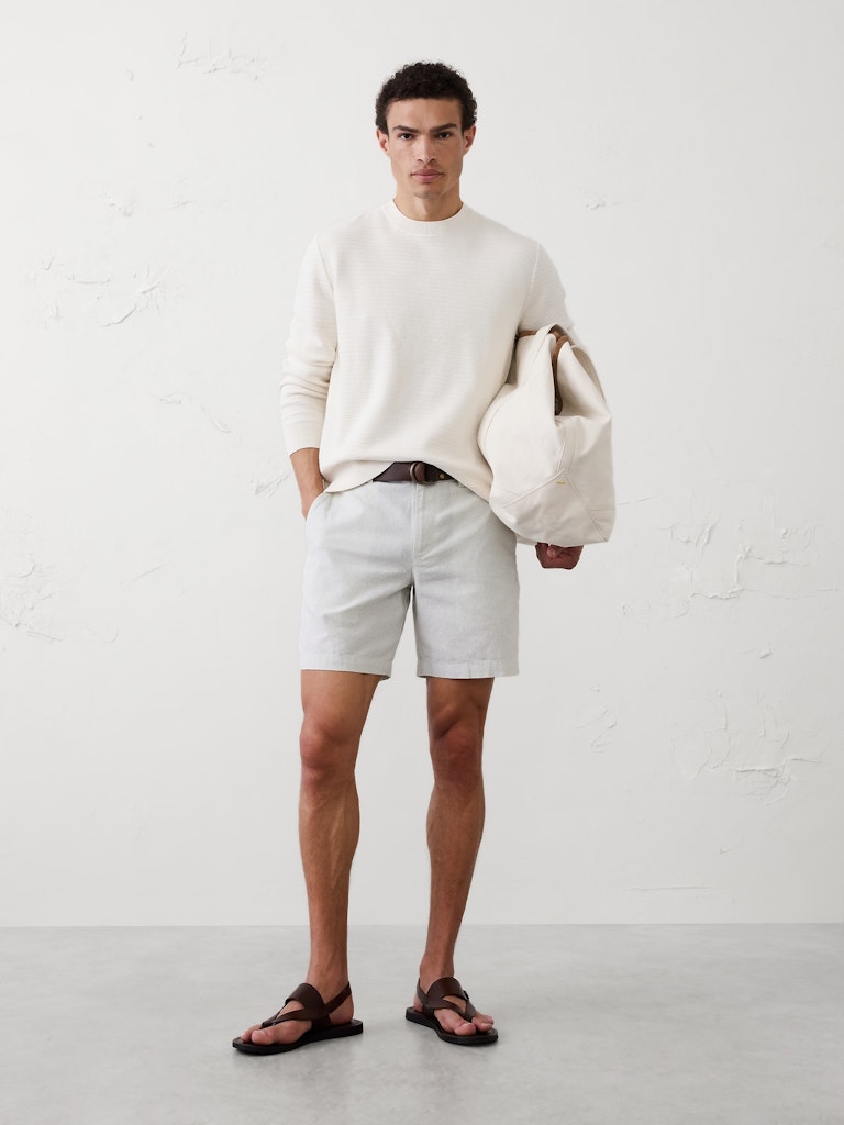 Slim-Fit 7-Inch Linen-Blend Shorts: $25 Slim-Fit 7-Inch Linen-Blend Shorts: $25