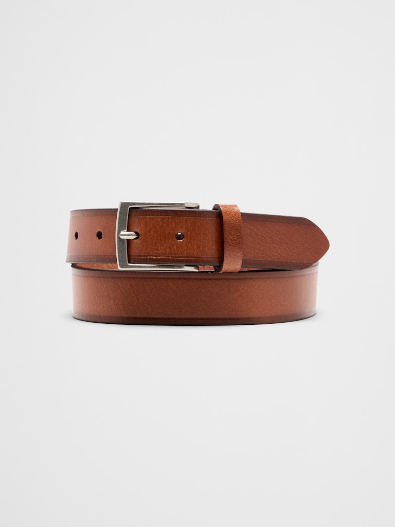 Leather Scored Edge Belt: $30 Leather Scored Edge Belt: $30