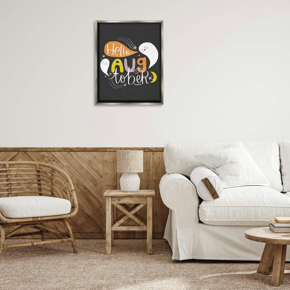 Hello Augtober with Ghosts 31 x 25-Inch Typography Art Print: $134.99 Hello Augtober with Ghosts 31 x 25-Inch Typography Art Print: $134.99