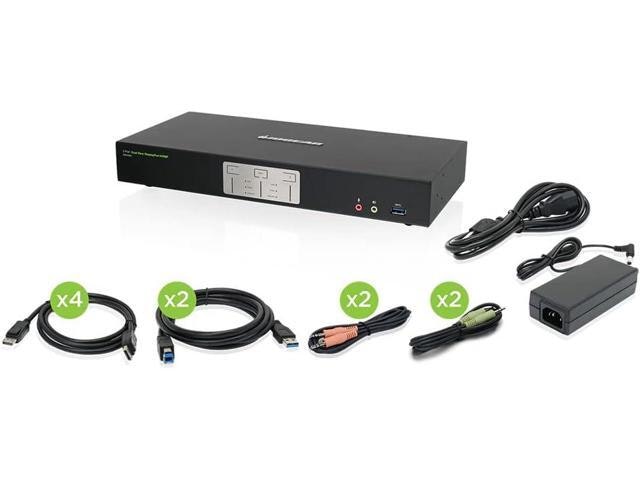 2-Port Dual View 4K DisplayPort KVMP Switch: $498.99