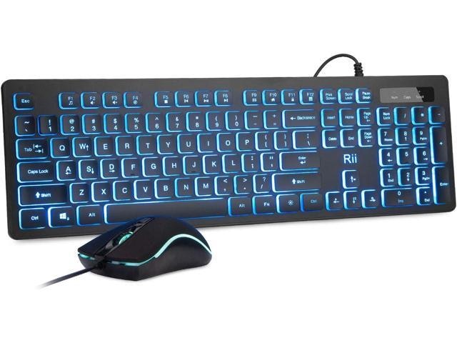 Rii Backlit Wired Keyboard and Mouse Combo: $48.39 Rii Backlit Wired Keyboard and Mouse Combo: $48.39