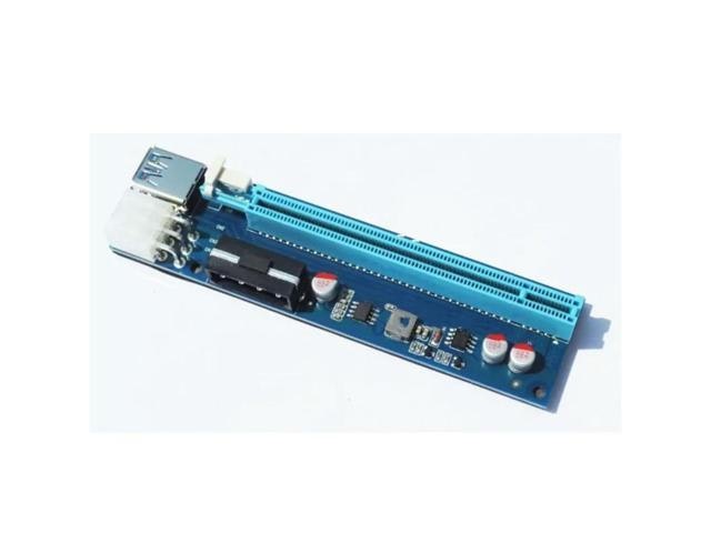 PCIe 1x to 16x Riser Card with USB 3.0 Cable and SATA to 6-Pin Adapter: $24.75 PCIe 1x to 16x Riser Card with USB 3.0 Cable and SATA to 6-Pin Adapter: $24.75