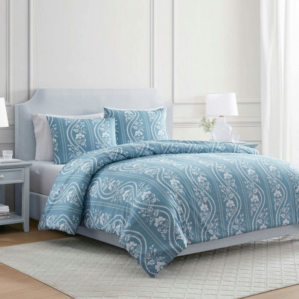 Martha Stewart Sophia Stripe King Comforter Set: $179.99