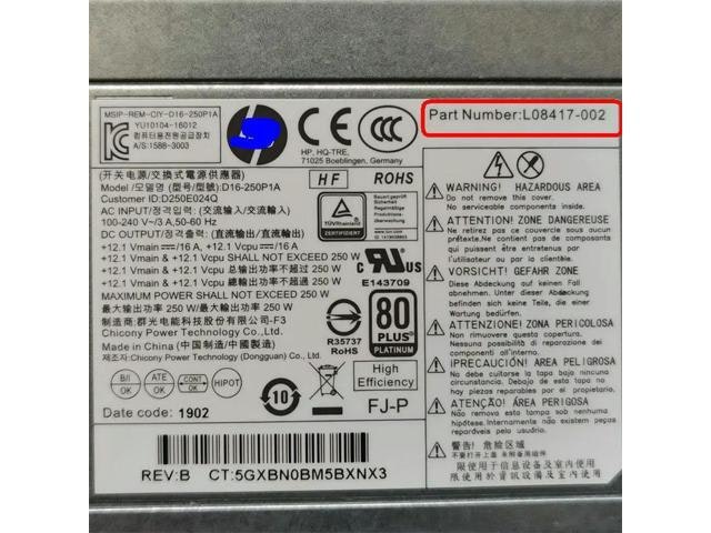 HP 250W ProDesk G3 G4 Power Supply: $94.23 HP 250W ProDesk G3 G4 Power Supply: $94.23