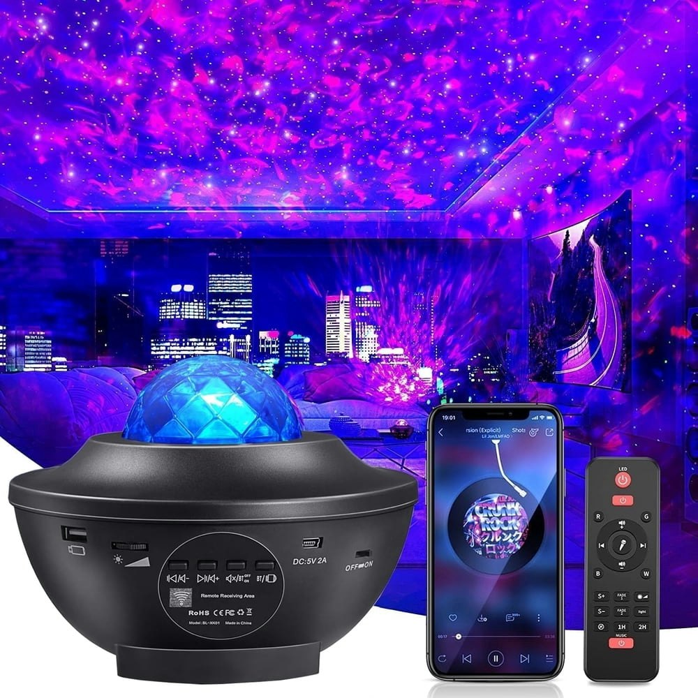 Galaxy Star Night Light Projector with Bluetooth Speaker: $18.43 Galaxy Star Night Light Projector with Bluetooth Speaker: $18.43