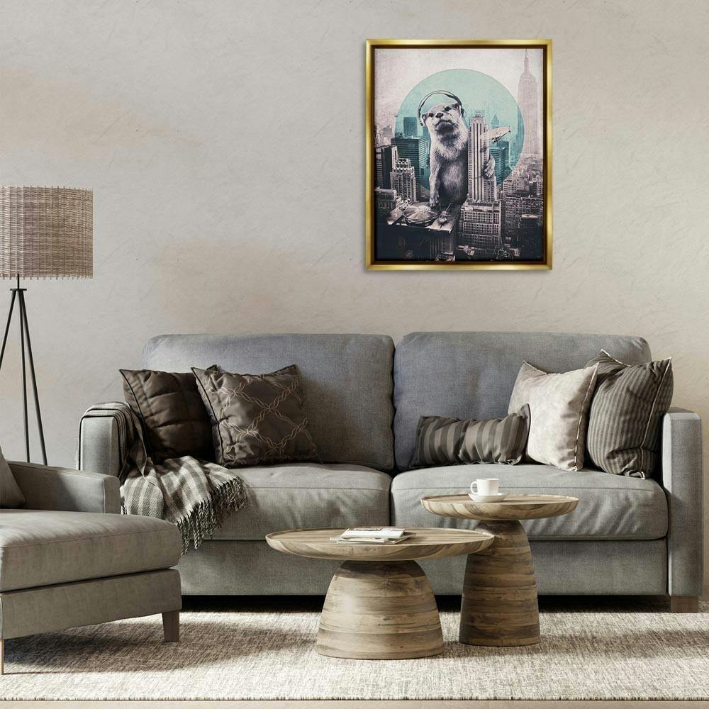 Ali Gulec DJ Otter Over Cityscape Graphic Art Print 31x25-Inch: $142.49 Ali Gulec DJ Otter Over Cityscape Graphic Art Print 31x25-Inch: $142.49