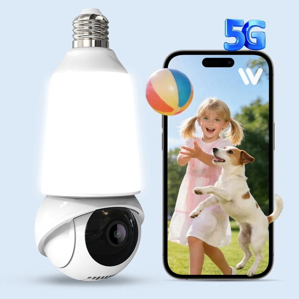 Gbiut 2K Light Bulb Security Camera: $39.99 Gbiut 2K Light Bulb Security Camera: $39.99