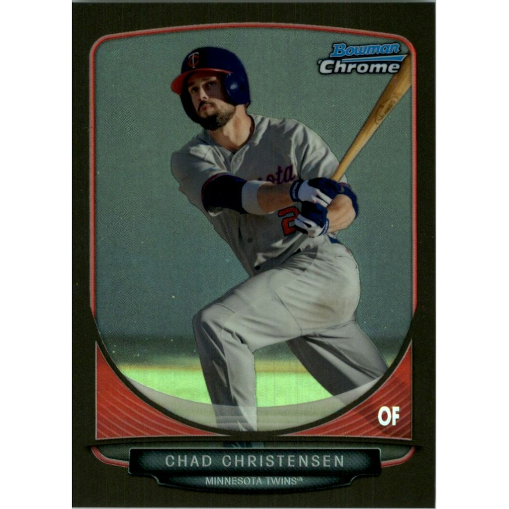 2013 Bowman Chrome Draft Chad Christensen Black Refractor Card: $17.50 2013 Bowman Chrome Draft Chad Christensen Black Refractor Card: $17.50
