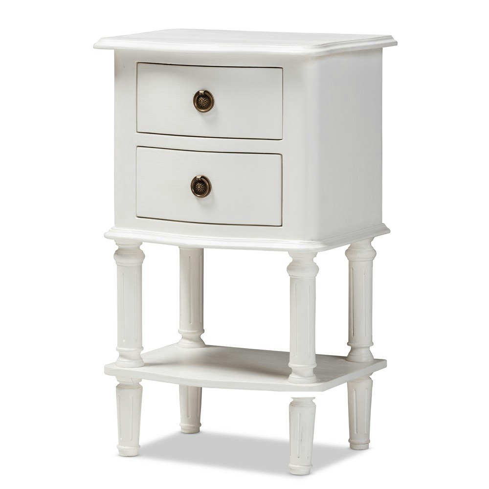 Baxton Studio Audrey 2-Drawer Nightstand: $183.99