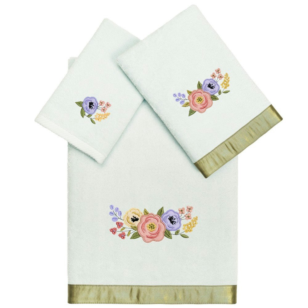 Linum Home Textiles Verano 3-Piece Floral Bath Towel Set: $96.99