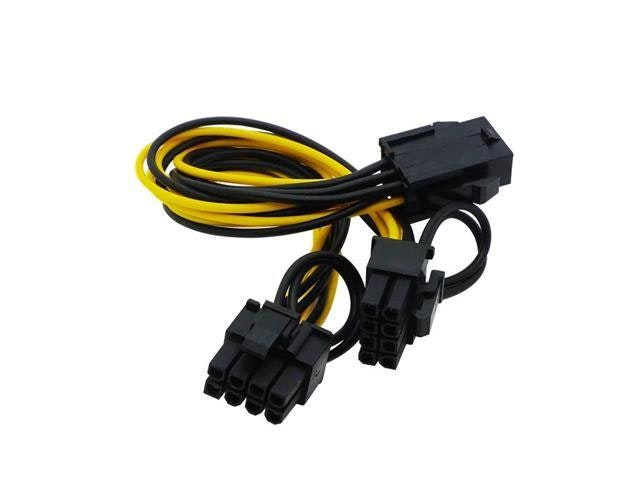 PCIe 8-Pin to Dual 8-Pin VGA Power Splitter Cable: $16.16 PCIe 8-Pin to Dual 8-Pin VGA Power Splitter Cable: $16.16