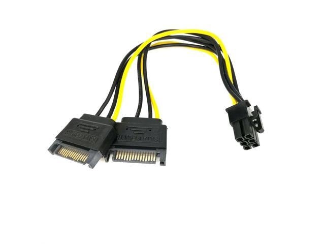 Dual SATA to 6-Pin PCI-e Graphics Power Cable: $24.39
