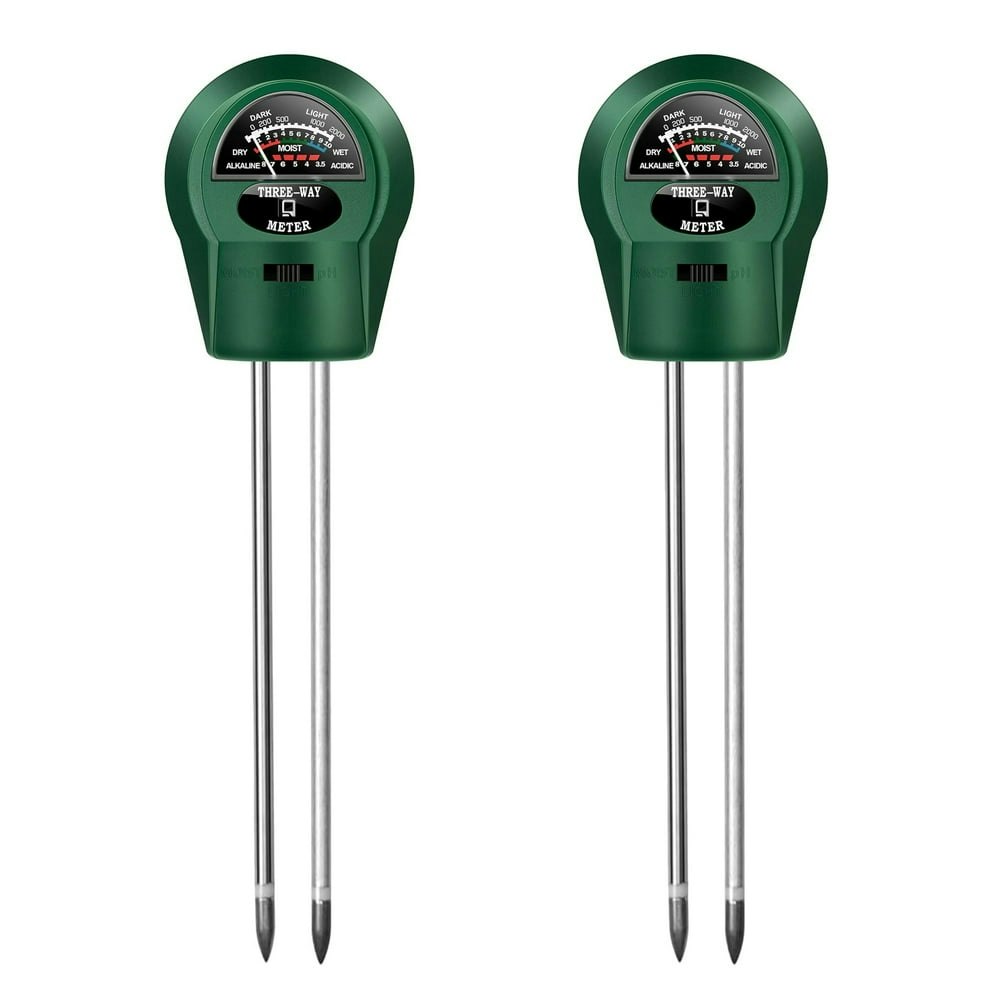Soil Moisture, Light, and pH Meter 2-Pack: $10 Soil Moisture, Light, and pH Meter 2-Pack: $10