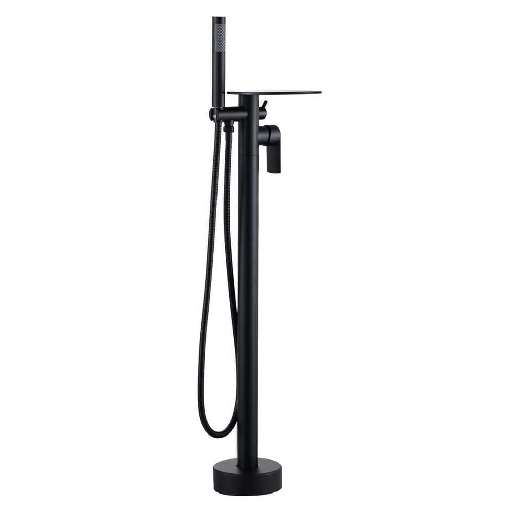 Single-Handle Freestanding Claw Foot Tub Faucet with Handheld Shower: $251.91 Single-Handle Freestanding Claw Foot Tub Faucet with Handheld Shower: $251.91