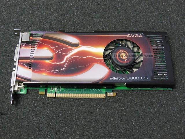 EVGA Nvidia GeForce 8800 GS 384MB DDR3 PCI-E Video Card: $306