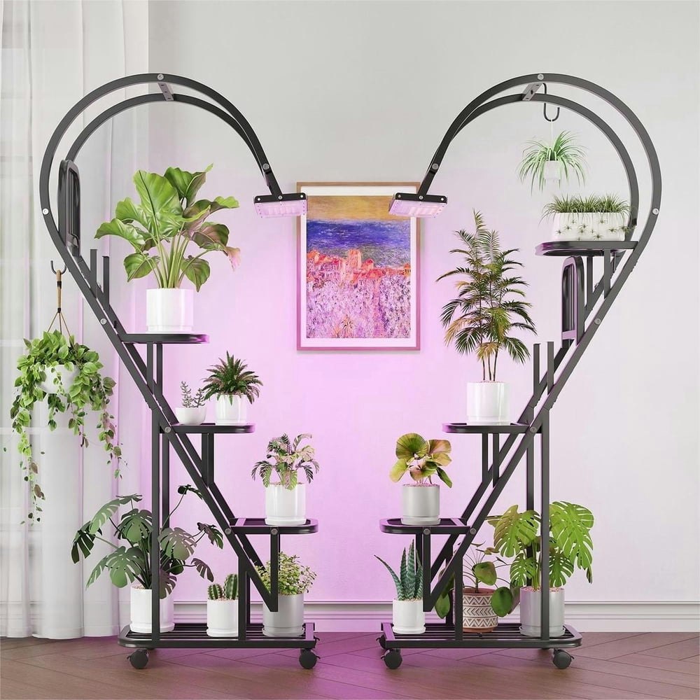 Bestier 5-Tier Heart Shaped Plant Stand with Grow Lights: $82 Bestier 5-Tier Heart Shaped Plant Stand with Grow Lights: $82