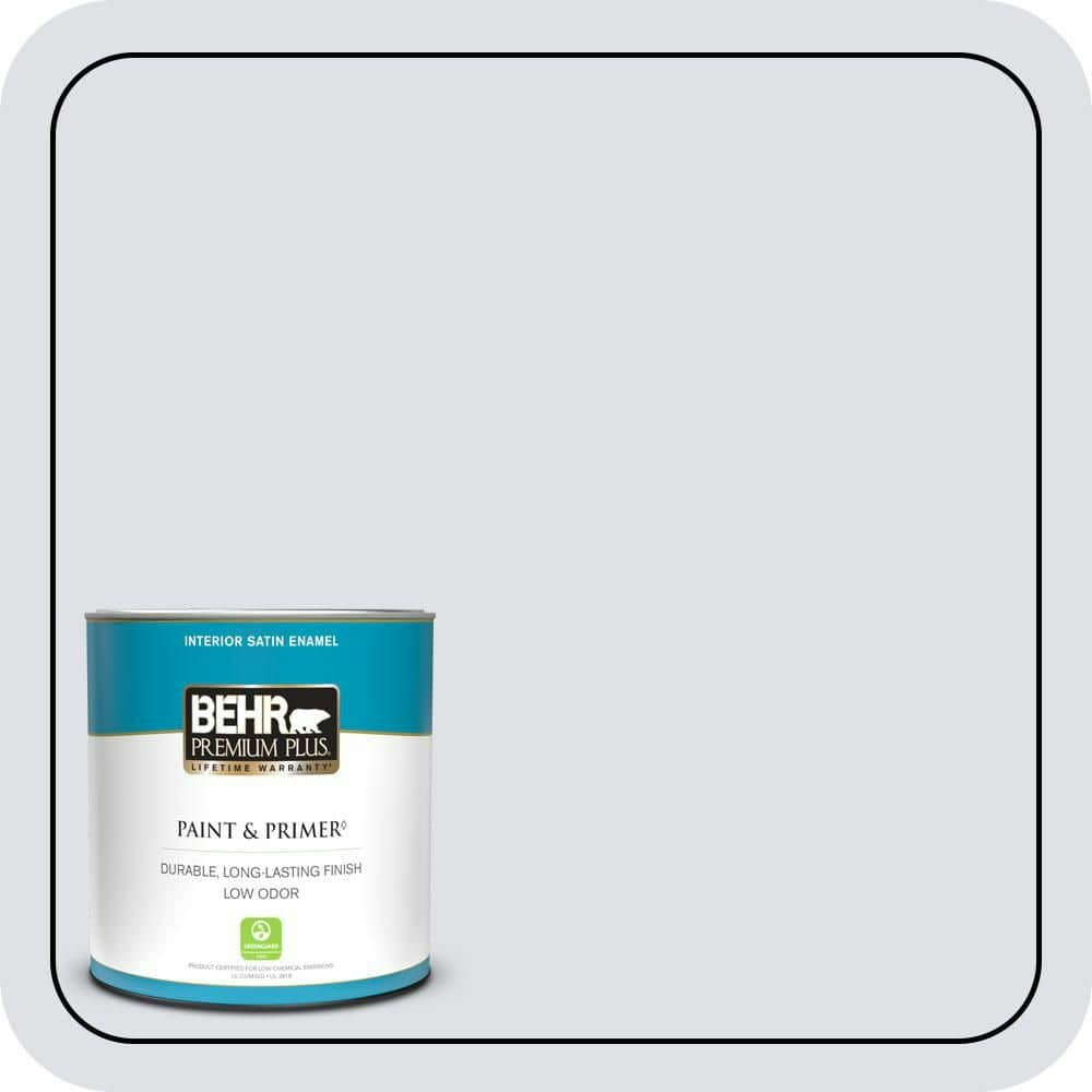 Behr Premium Plus Lilac Champagne Satin Enamel Interior Paint and Primer 1-Quart: $19.48